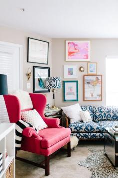 
                    
                        Hot pink wingback chair
                    
                