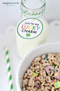 
                    
                        Lucky Charms make an adorably simple St. Patrick's Day breakfast, and I'm sharing a darling free printable!
                    
                