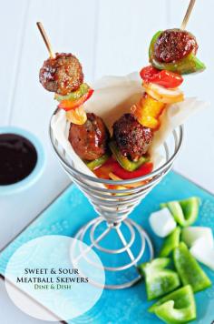 
                    
                        Sweet & Sour Meatball Skewers
                    
                