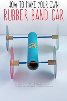 
                    
                        How to Make a Rubber Band Car by Amanda Formaro, Crafts by Amanda
                    
                