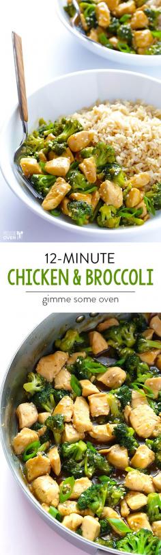 
                    
                        12-Minute Chicken & Broccoli -- quick and easy to prepare, and perfect when served over rice or quinoa or just plain! | gimmesomeoven.com
                    
                