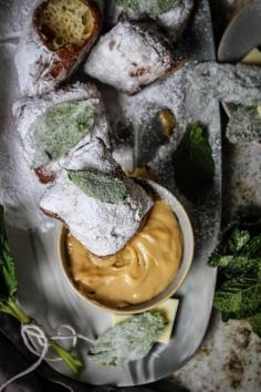 
                    
                        BEIGNETS WITH MINT INFUSED CARAMELISED WHITE CHOCOLATE GANACHE
                    
                