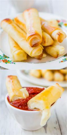 
                    
                        Skinny Two-Ingredient 110-Calorie Mozzarella Cheese Sticks - Comfort food goes skinny so you can still indulge without the bulge! And so fast & easy to make!
                    
                