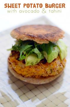 
                    
                        Sweet Potato Burgers // perfect for parties or leftovers (Vegan & Gluten-free option)
                    
                