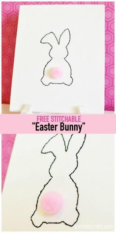 
                    
                        Free Stitchable Easter Bunny by U Create - perfect project for the kids!
                    
                