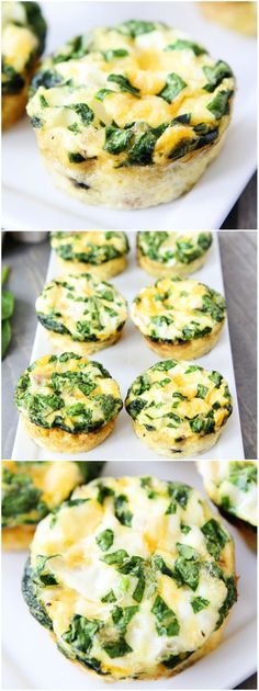 Light Egg Muffins with Turkey Sausage, Spinach, and Cheese Recipe.