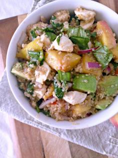 
                    
                        Avocado Peach Caprese Quinoa Salad takes the traditional Caprese salad and gives it a twist that will bring a little extra sunshine to your taste buds!
                    
                