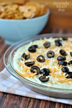 Avocado Bean Dip - Shugary Sweets.   HEALTHY snack idea that won't break your diet. Packed with protein!