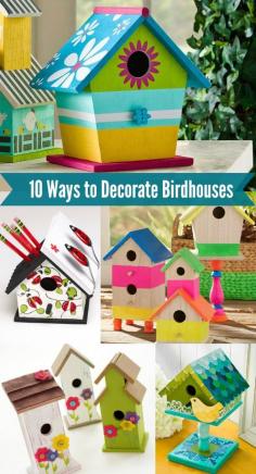 
                    
                        You know those $1 birdhouses you can get at the craft store or in the dollar bins? Learn how to decorate them for your own. These are 10 great ideas!
                    
                