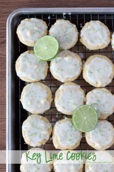 Key Lime Cookies | DessertNowDinnerLater.com #cookies #keylime #whitechocolatechip