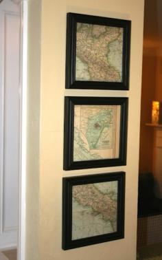 ciao! newport beach: decorating with maps