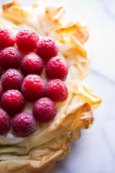 
                    
                        Brie Phyllo Torte with Fresh Raspberries | Taste Love & Nourish on TasteLoveAndNouri...
                    
                