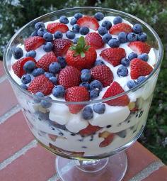 Triple Berry Trifle. Pampered Chef and a few other trifle recipes