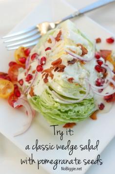 You know what I love about salads? I love how you can add in funky ingredients and the flavor combination is an unexpected surprise. You can't go wrong with a classic wedge salad, but...have you ev...