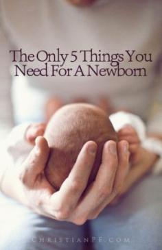 
                    
                        Can you really get by with only 5 things for a newborn baby?  The article was written by a mom who explains that for her second child she managed to get by with only five things for her newborn...
                    
                