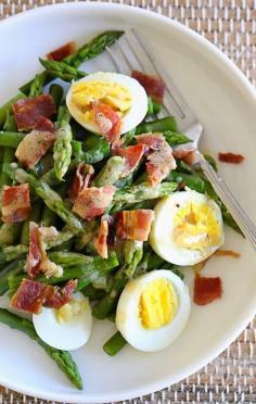 
                    
                        Asparagus, Egg and Bacon Salad with Dijon Vinaigrette - SO GOOD!
                    
                