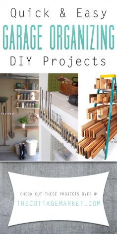 
                    
                        Quick and Easy Garage Organizing DIY Projects - The Cottage Market
                    
                