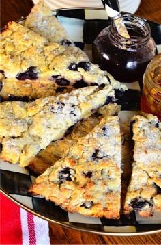 Easy Blueberry Scones from ReluctantEntertainer.com