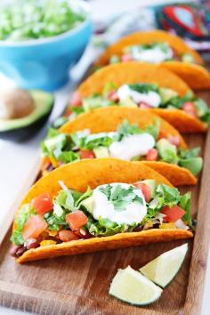 #Recipe: Three Bean Tacos #healthy #tacos