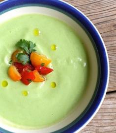 
                    
                        Chilled Cucumber Avocado Soup ~ light, refreshing & easy to make.
                    
                