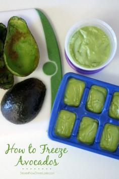 How to Freeze Avocados to use later. | DessertNowDinnerLater.com #howto #foodhack #tipsandtricks @lpost3 for Brody meals