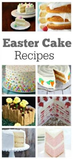 
                    
                        10 Beautiful Easter Cake recipes: Lemon Cheesecake Cake, Coconut Layer Cake, Polka Dot Cake, Strawberry Party Cake, Pink Velvet Cake and more- all perfect Easter dessert recipes.
                    
                