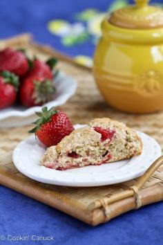 Healthy Strawberries & Cream Scones