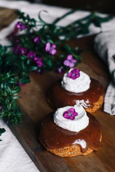 
                    
                        Banana Bread Donuts + Maple Almond Glaze + Coconut Whip
                    
                