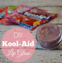 
                    
                        **DIY Kool-Aid Lip Gloss** This is SO FUN! Plus this is SUPER EASY to make! (inexpensive too). Prefect idea for a Girls Slumber Party or a fun Homemade Beauty Gift. So many flavors to choose from. I love the Cherry! #DIYBeauty #homemadebeauty
                    
                