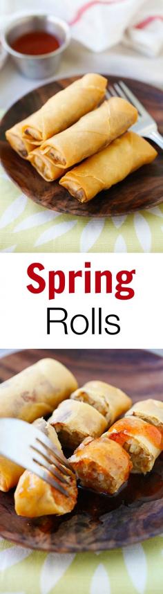 
                    
                        Fried spring rolls – the best and crispiest spring rolls recipe ever, filled with vegetables and deep-fried to golden perfection | rasamalaysia.com
                    
                