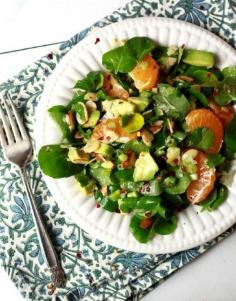 ORANGE, AVOCADO AND SHAVED FENNEL SALAD