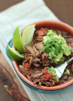 Cuban Pot Roast Recipe (Ropa Vieja) - a low carb and gluten free recipe from ibreatheimhungry.com.  Slow cooker recipe