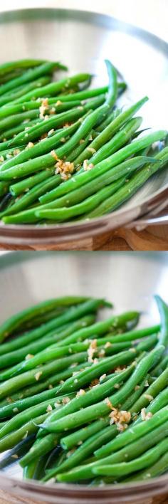 
                    
                        Garlic Green Beans - 10-min stir-fry green beans recipe with garlic. Super healthy, easy and budget-friendly for the entire family | rasamalaysia.com
                    
                
