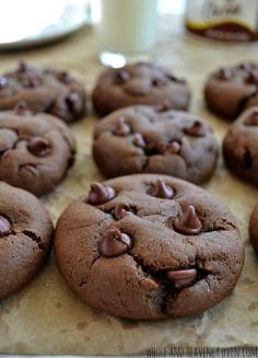 Bakery Style Double Chocolate Cookies