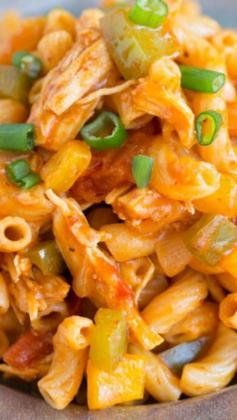 
                    
                        One-Pot Fiesta Chicken Pasta ~ All you need is one pot to make this easy weeknight pasta dish!
                    
                