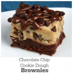 
                    
                        Chocolate Chip Cookie Dough Brownies recipe: a very popular, delicious and easy brownie recipe from RecipeGirl.com. This is a recipe that everyone will ask you to make again and again!
                    
                