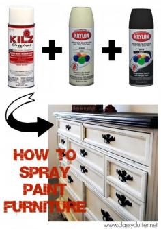 
                    
                        How to Spray Paint Furniture - www.classyclutter...
                    
                