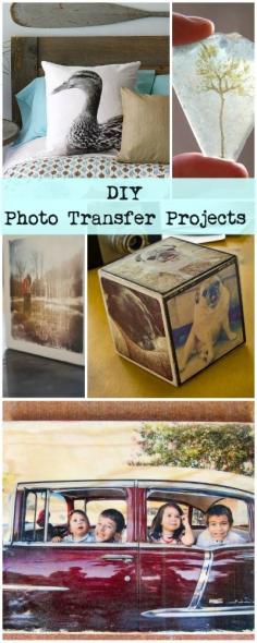 DIY Transfer Photo proyectos • Un montón de grandes ideas y tutoriales!