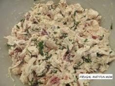 
                    
                        Bacon Chicken Salad Recipe! An Easy Twist On A Traditional Sandwich! #sandwich #chicken #bacon #salad #EASY It smells so good, and my guests said to definitely make it again!
                    
                