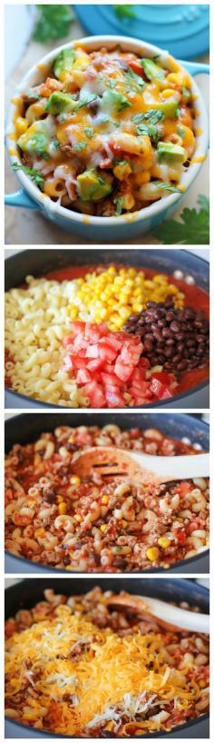 
                    
                        One Pot Mexican Skillet Pasta by damndelicious #Pasta #Mexican #Easy
                    
                