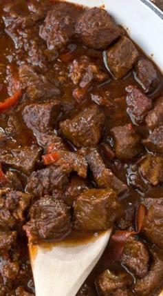 
                    
                        Beef Goulash ~ Ladle over cooked egg noodles... This recipe is even better made a day or two in advance
                    
                