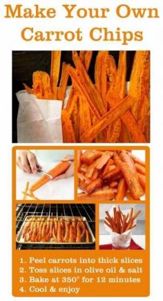 Healthy Snack, carrot chips, carrot french fries.     lj