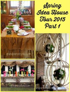 
                    
                        It's Spring! (at least that's what the calendar says) Time for another Spring Idea House Tour 2015 (Part 1)! This house is decorated by designers three times a year to highlight repurposed items, decorating trends, new items for sale, along with loads of inspiration for spring!
                    
                