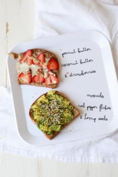 
                    
                        Avocado & Strawberry Coconut Toast
                    
                