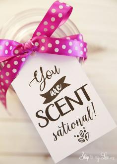 
                    
                        "You are scent-sational" free printable gift tag for teacher appreciation. Simply print and attach to a scented candle. An easy gift idea! #gift #idea #teacher skiptomylou.org
                    
                