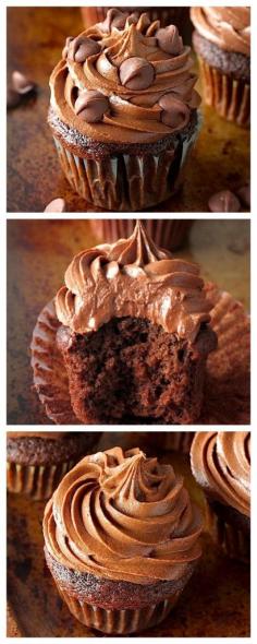 
                    
                        Super Decadent Chocolate Cupcakes - Everyone agrees these soft, fluffy, SUPER chocolatey cupcakes are the BEST!!!
                    
                