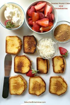 
                    
                        Toasted Pound Cake and Strawberries
                    
                