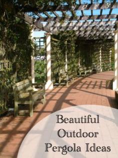 
                    
                        Pergola ideas....what a way to create space!
                    
                