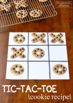 
                    
                        Tic-Tac-Toe Cookies!! The kids will love this! And the trick to keep their shape through baking. #sp
                    
                