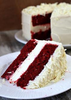 
                    
                        Red Velvet Cheesecake Cake Recipe: absolutely the best cake recipe I've ever made.  Every single time I make it, everyone asks for the recipe.  It's a must-try cake recipe!
                    
                